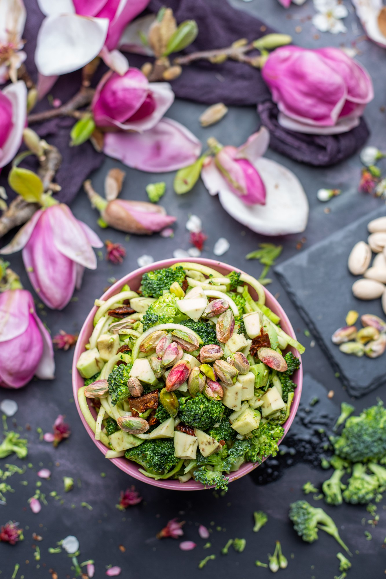 Roasted vegetable and herby grain bowl